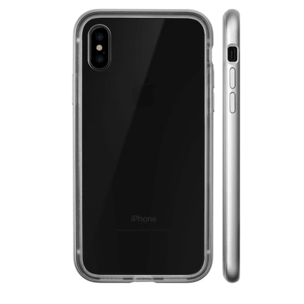 Чохол  LAUT EXOFRAME Silver for iPhone X (LAUT_IP8_EXI_SL)